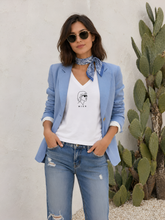 Load image into Gallery viewer, MICK JAGGER | The White Organic V-Neck
