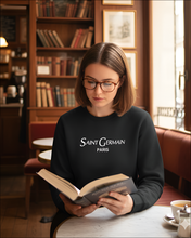 Load image into Gallery viewer, SAINT GERMAIN PARIS Black Sweatshirt
