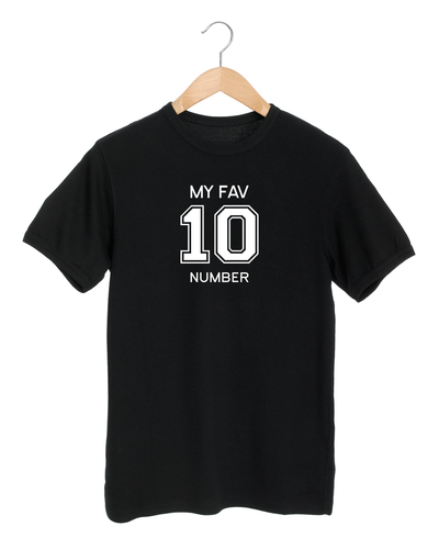 TEN MY FAV NUMBER Black