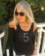 Load image into Gallery viewer, FIVE, THE LUCKY NUMBER OF COCO Organic  Black Tank Top