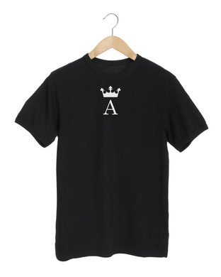 A  ROYAL MONOGRAM Black T-Shirt