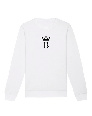 B ROYAL MONOGRAM White Sweatshirt