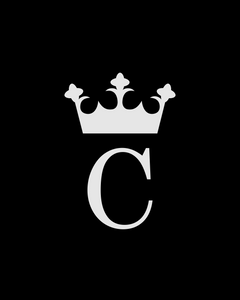 C ROYAL MONOGRAM Black T-Shirt