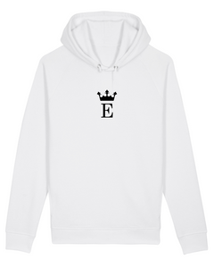 E ROYAL MONOGRAM White Hoodie