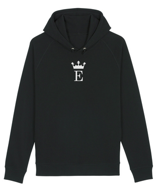 E ROYAL MONOGRAM Black Hoodie