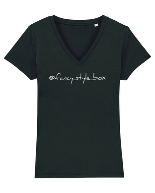 FANCY STYLE BOX Organic V-Neck T-Shirt