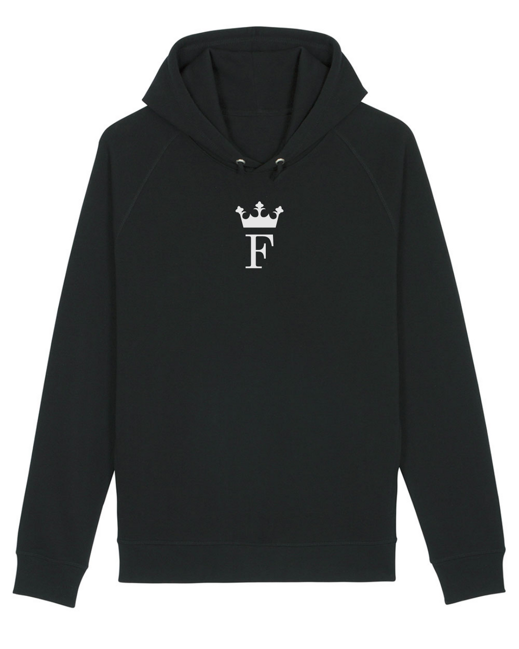 F ROYAL MONOGRAM Black Hoodie