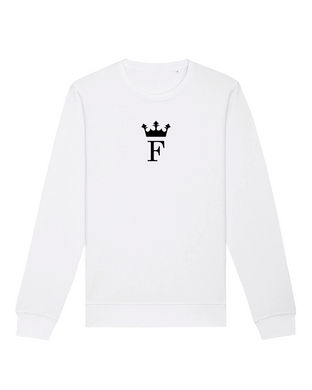 F ROYAL MONOGRAM White Sweatshirt