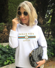 Load image into Gallery viewer, DOLCE VITA White Hoodie