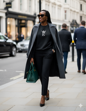 Load image into Gallery viewer, E INITIAL | Sweatshirt | Black