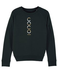 COCO PARIS VERTICAL Black Sweatshirt