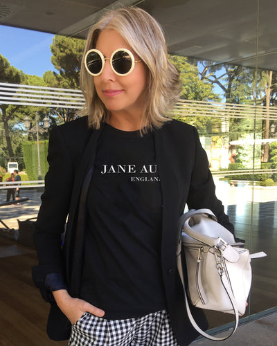 JANE AUSTEN Black T-Shirt