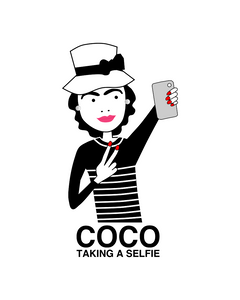 COCO TODAY TAKING A SELFIE White T-Shirt