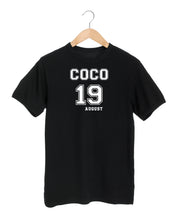 Load image into Gallery viewer, COCO&#39;S BIRTHDAY 19 AUGUST Black T-Shirt