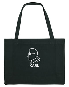 KARL SILHOUETTE Organic Shopping Bag