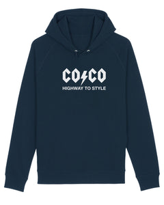 COCO AC/DC STYLE French Navy Hoodie