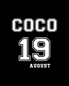 COCO'S BIRTHDAY 19 AUGUST Black T-Shirt