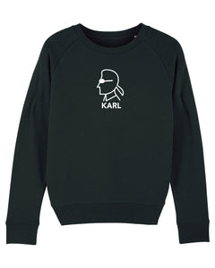 KARL SILHOUETTE Black Sweatshirt