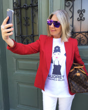 Load image into Gallery viewer, AUDREY TAKING A SELFIE White T-Shirt