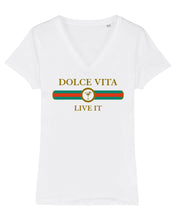 Load image into Gallery viewer, DOLCE VITA Organic V-Neck T-Shirt