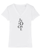 Load image into Gallery viewer, JE ADORE  Organic V-Neck T-Shirt