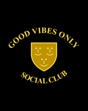 Load image into Gallery viewer, GOOD VIBES ONLY, SOCIAL CLUB Black Sweatshirt