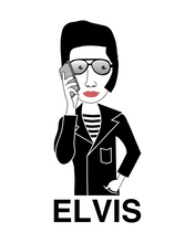 Load image into Gallery viewer, ELVIS PRESLEY with Cellphone