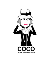 Load image into Gallery viewer, COCO TODAY WITH HEADPHONES White T-Shirt