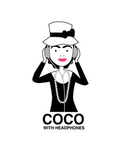 COCO TODAY WITH HEADPHONES White T-Shirt