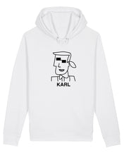 Load image into Gallery viewer, KARL CUBIST White Hoodie