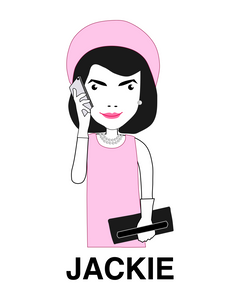 JACKIE ONASSIS with Cellphone