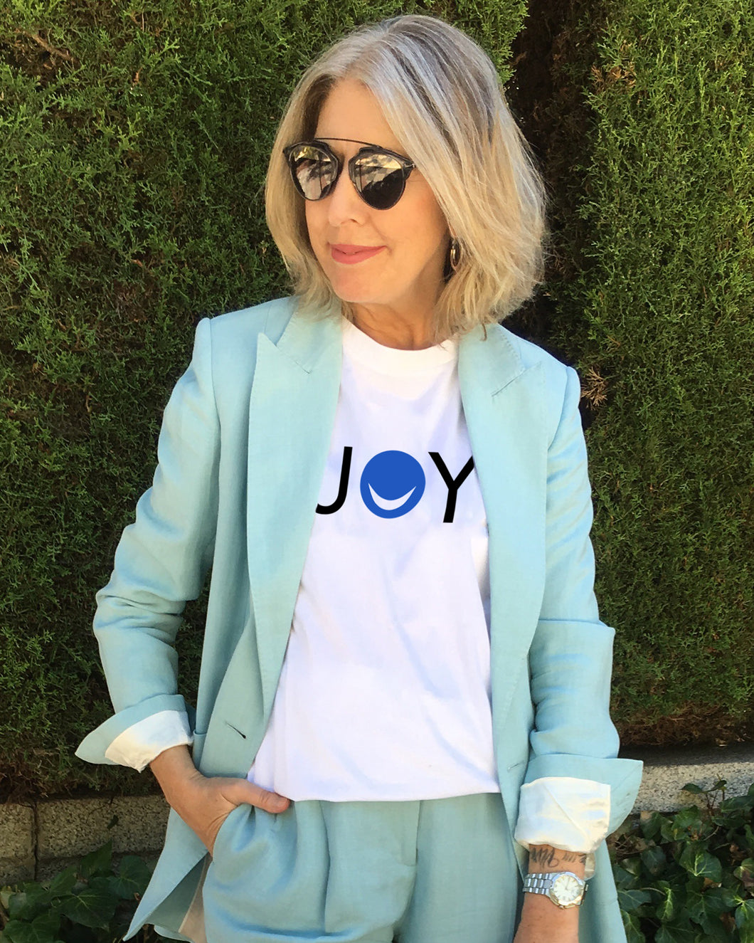 JOY SMILE White T-Shirt