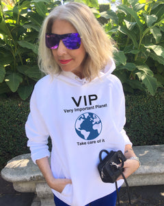 VIP VERY IMPORTANT PLANET White Hoodie