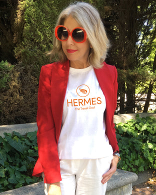 HERMES THE TRAVEL GOD White T-Shirt