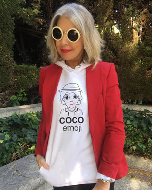 COCO EMOJI White Hoddie