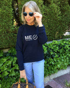 ME YOU AND WE ✔ French Navy Sweatshirt