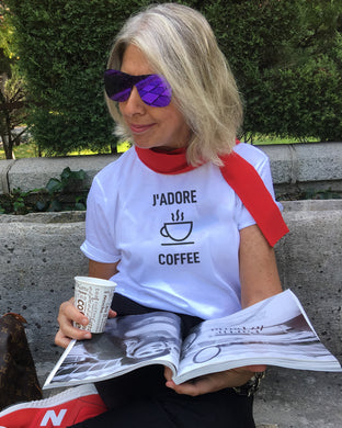 J'ADORE COFFEE White T-Shirt