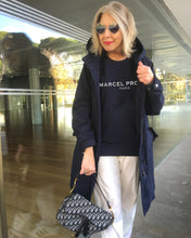 Load image into Gallery viewer, MARCEL PROUST PARIS Navy Blue Sweatshirt