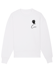 Load image into Gallery viewer, COCO SMALL LOGO White Organic Oversize Sweatshirt
