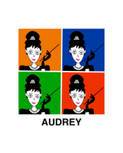 Load image into Gallery viewer, AUDREY HEPBURN INSPIRED BY WARHOL White T-Shirt