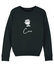 Load image into Gallery viewer, COCO ONLY NAME SILHOUETTE Black Sweatshirt