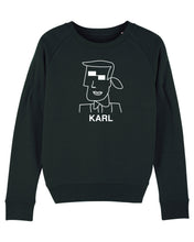 Load image into Gallery viewer, KARL CUBIST Black Sweatshirt