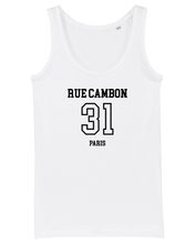 Load image into Gallery viewer, RUE CAMBON 31 Organic Tank Top White T-Shirt