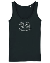 Load image into Gallery viewer, COCO AND KARL Organic Tank Top Black T-Shirt