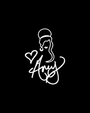 Load image into Gallery viewer, AMY WINEHOUSE SIGNATURE Black T-Shirt