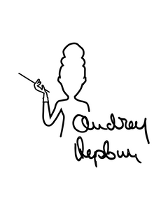 AUDREY HEPBURN SIGNATURE White T-Shirt