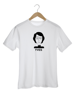 YVES SAINT LAURENT CUBIST PORTRAIT White T-Shirt