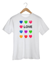 Load image into Gallery viewer, LOVE IN TECHNICOLOR White Shirt