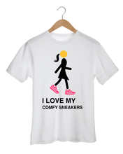 Load image into Gallery viewer, COMFY SNEAKERS White T-Shirt
