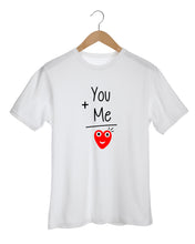 Load image into Gallery viewer, YOU + ME = LOVE White T-Shirt